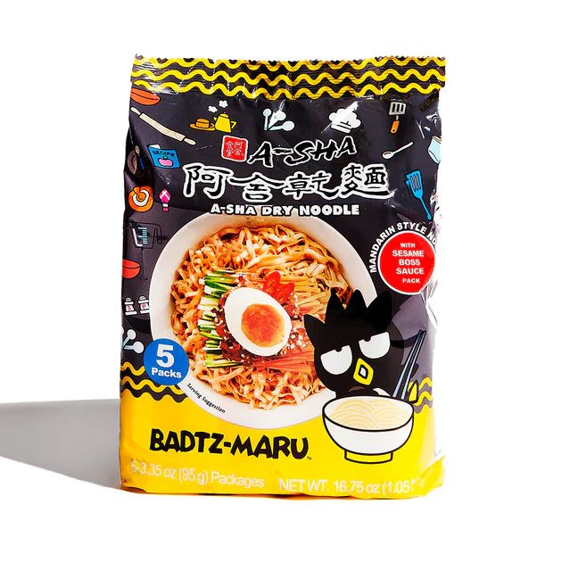 A-sha - Dry Noddle - Badtz-Maru - Spicy Spicy Sesame Paste - 95g Instant Nudeln