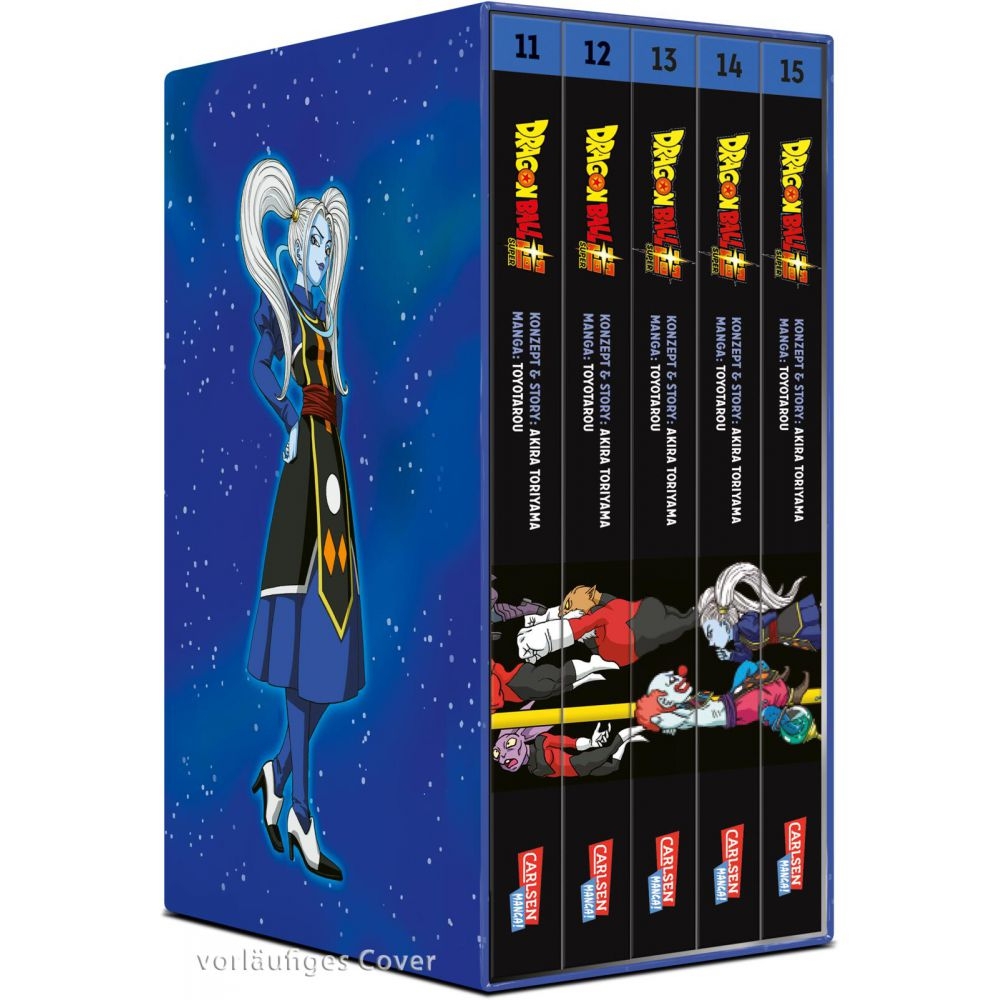 Dragon Ball Super, Bände 11-15 im Sammelschuber mit Extra Manga (Neu)