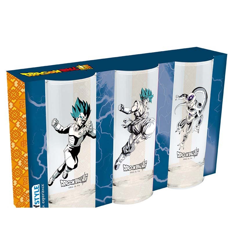 Dragon Ball Super - Vegeta, Goku, Frieza - 290ml Gläser-Set