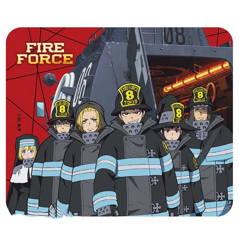 Fire Force - Charaktere 8. Einheit - flexibles Mauspad