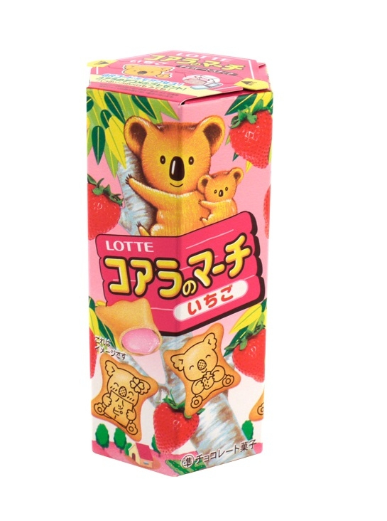 Lotte Koala's March Strawberry Cream Biscuits 48gr