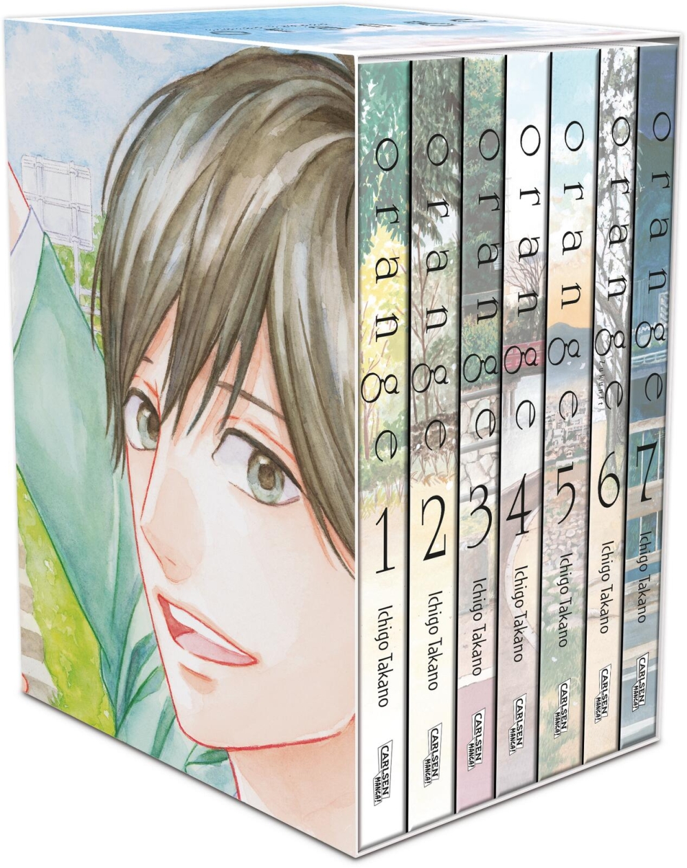 Orange, Bände 1-7 im Sammelschuber mit Extras Manga (Neu)