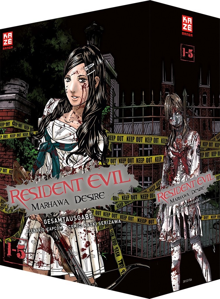 Resident Evil  - Marhawa Desire Sammelbox 1 (Band 1-5) Manga (Neu)