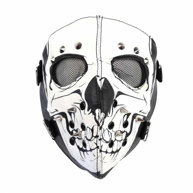Skull Maske mit Nieten