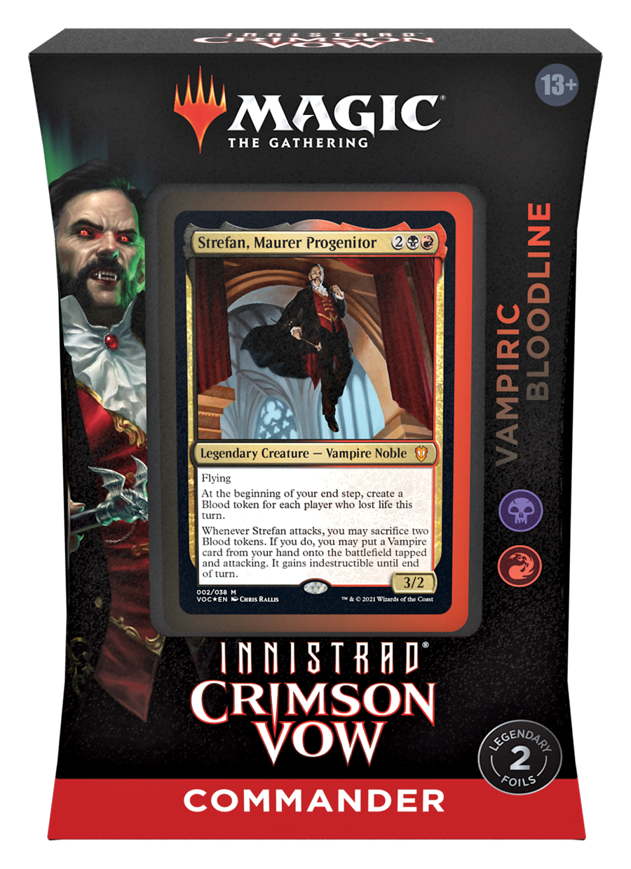 Magic the Gathering Crimson Vow Commander Deck - Strefan, Maurer Progenitor - englisch - TCG