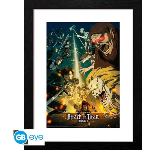 Attack-on-Titan-S4-key-art-3-30x40cm-Bilderrahmen-1