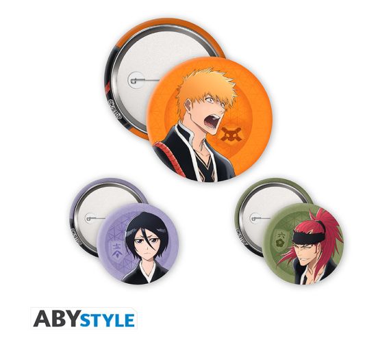 Bleach-TYBW-Ichigo-Rukia-Renji-Badge-Pack-Buttons-1