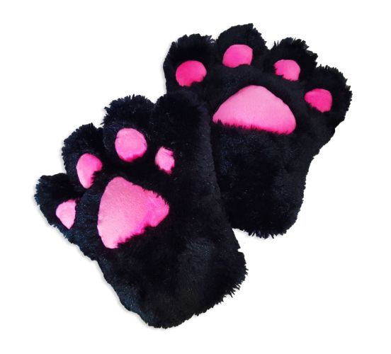 Catgirl-Katzen-Tatzen-Paar-2-Cosplay-Handschuhe-schwarz-1 Catgirl-Katzen-Tatzen-Paar-2-Cosplay-Handschuhe-schwarz-1