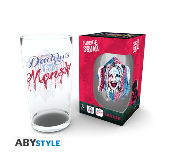 DC-Comics-Harley-Quinn-Face-400ml-Grosses-Glas-1