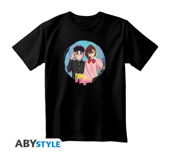 Dan-Da-Dan-Momo-Okarun-schwarz-T-Shirt-1