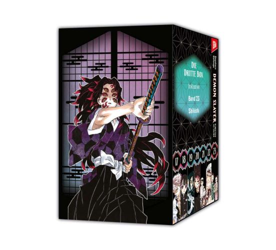 Demon-Slayer-Kimetsu-no-Yaiba-23-Manga-im-Sammelschuber-Neu- Demon-Slayer-Kimetsu-no-Yaiba-23-Manga-im-Sammelschuber-Neu-