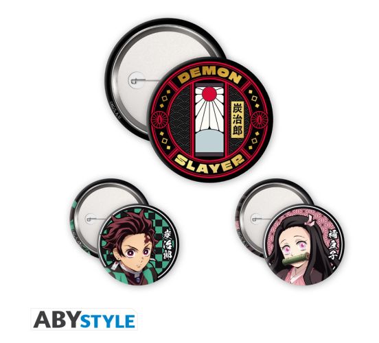 Demon-Slayer-Tanjiro-Nezuko-S2-Badge-Pack-Buttons-1