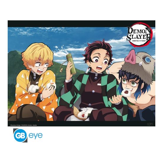 Demon-Slayer-Trio-52x38cm-Chibi-Poster-1