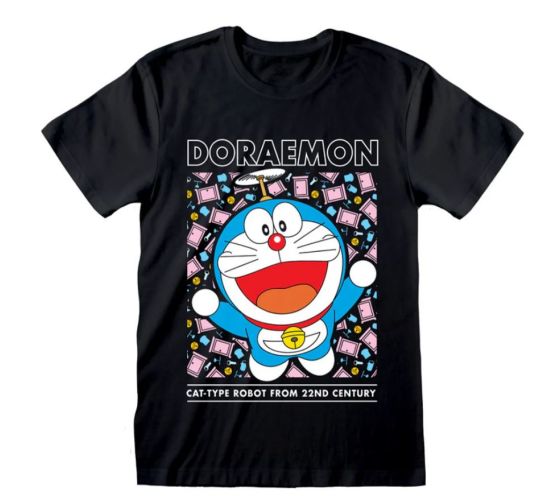 Doreamon-Flying-Backprint-schwarz-T-Shirt-1 Doreamon-Flying-Backprint-schwarz-T-Shirt-1