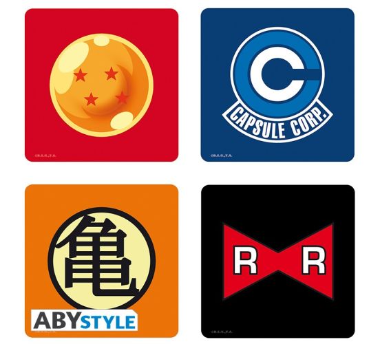 Dragon-Ball-Symbole-4-Set-Untersetzer-1