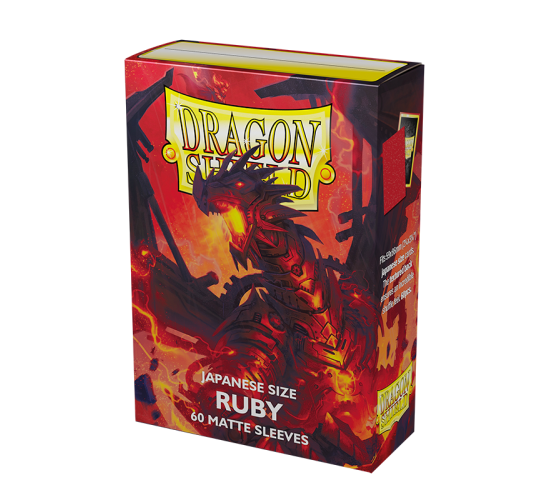 Dragon-Shield-Ruby-Geledar-Japanese-Matte-Small-Sleeves-60-S Dragon-Shield-Ruby-Geledar-Japanese-Matte-Small-Sleeves-60-S