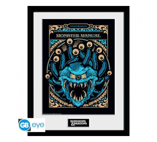 Dungeons-Dragons-Monster-Manual-30x40-Gerahmtes-Bild-1