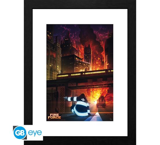 Fire-Force-Spontaneous-Human-Combustion-30x40cm-Rahmenbild-1