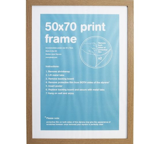GBEYE-MDF-Oak-Frame-50x70cm-Bilderrahmen-1