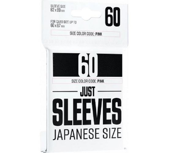 Gamegenic-Just-Sleeves-Schwarz-Japanese-Size-60-Sleeves-TCG-