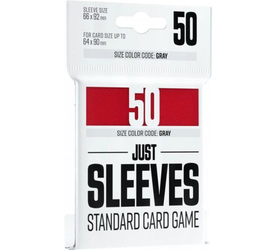 Gamegenic-Just-Sleeves-Standard-Card-Game-Rot-50-Sleeves-TCG