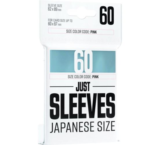 Gamegenic-Just-Sleeves-Transparent-Japanese-Size-60-Sleeves-
