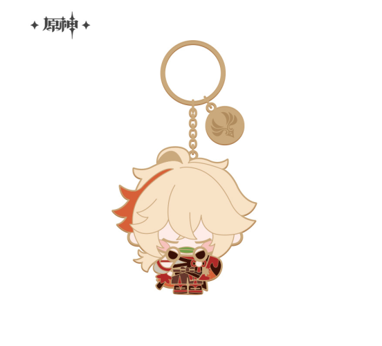 Genshin-Impact-Kaedara-Kazuha-Q-Version-Metall-Schluesselanh