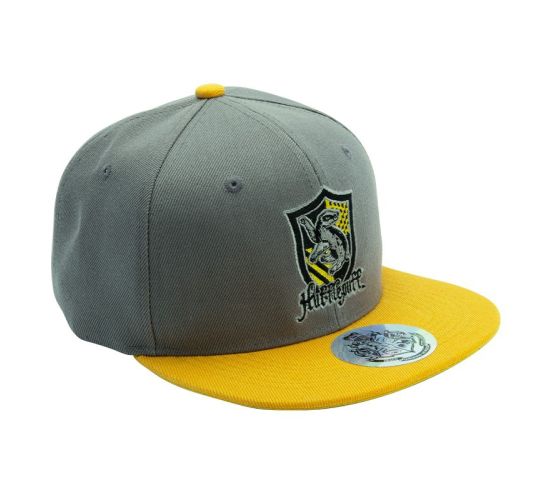 Harry-Potter-Hufflepuff-grau-gelb-Snapback-Kappe-1 Harry-Potter-Hufflepuff-grau-gelb-Snapback-Kappe-1