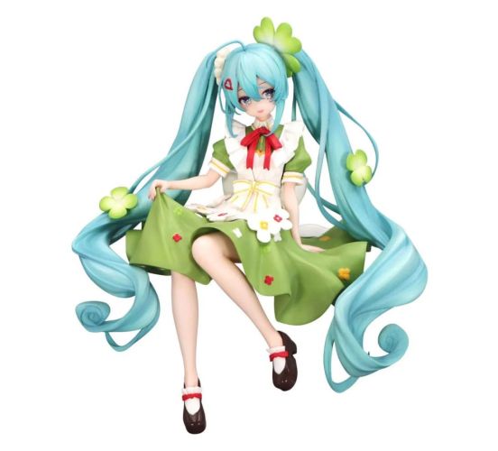 Hatsune-Miku-Flower-Fairy-Clover-Noodle-Stopper-15cm-PVC-Sta