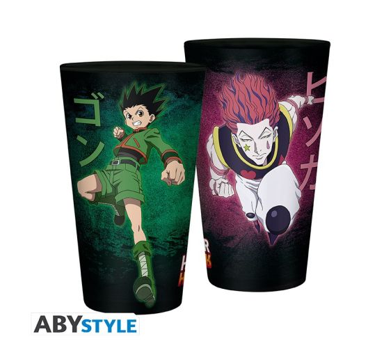 Hunter-X-Hunter-Grosses-Glas-Gon-vs-Hisoka-400ml-Glas-1