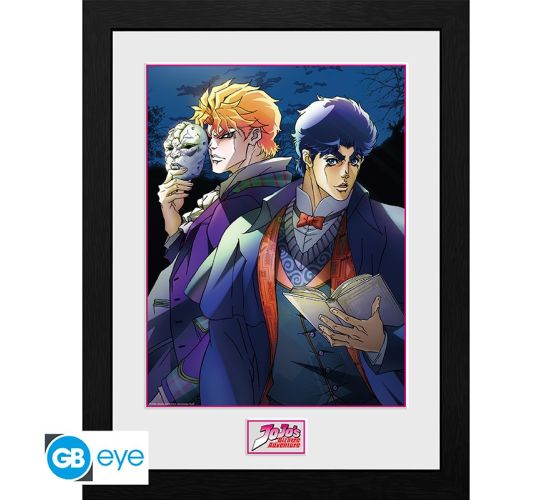Jojos-Bizarre-Adventure-Maske-30x40cm-Rahmenbild-1 Jojos-Bizarre-Adventure-Maske-30x40cm-Rahmenbild-1