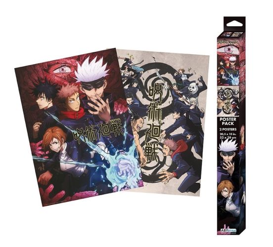 Jujutsu-Kaisen-Gruppe-Chibi-Poster-Set-52x38-Poster-1
