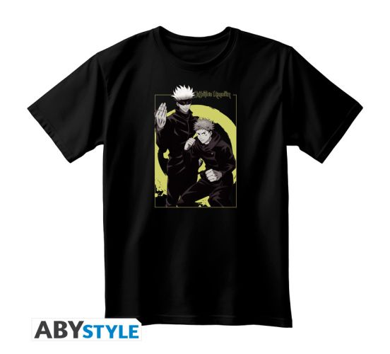 Jujutsu-Kaisen-Itadori-Gojo-Schwarz-T-shirt-1 Jujutsu-Kaisen-Itadori-Gojo-Schwarz-T-shirt-1