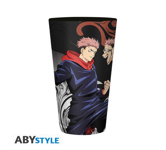 Jujutsu-Kaisen-Itadori-vs-Sukuna-400ml-Glas-1