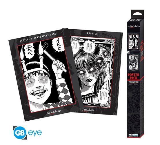 Junji-Ito-Collection-Souichi-und-Tomie-Chibi-Poster-Set-52x3