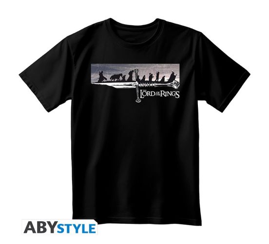 LORD-OF-THE-RINGS-The-Fellowship-Unisex-schwarz-Shirt-1