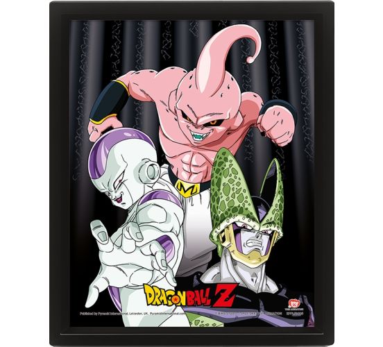 Mage-World-Exklusive-Dragonball-Z-Villians-26x25cm-3D-Rahmen Mage-World-Exklusive-Dragonball-Z-Villians-26x25cm-3D-Rahmen