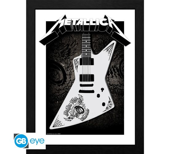 Metallica-Papa-Het-Guitar-30x40cm-Bilderrahmen-1