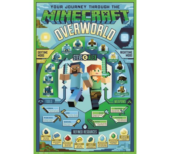 Minecraft-Overworld-Biome-915x61-Poster-1