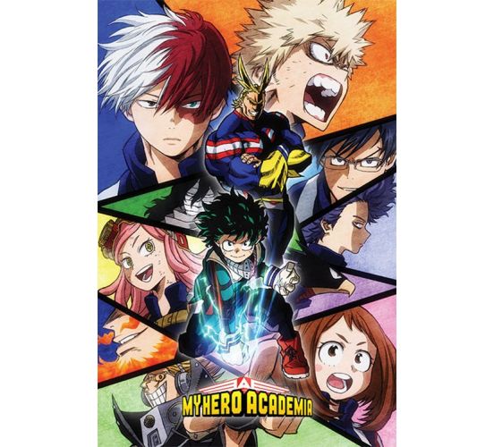 My-Hero-Academia-Characters-Mosaic-915x61-Poster-1