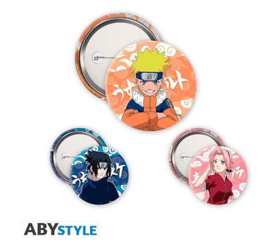 Naruto-Naruto-Sasuke-Sakura-Badge-Pack-Buttons-1