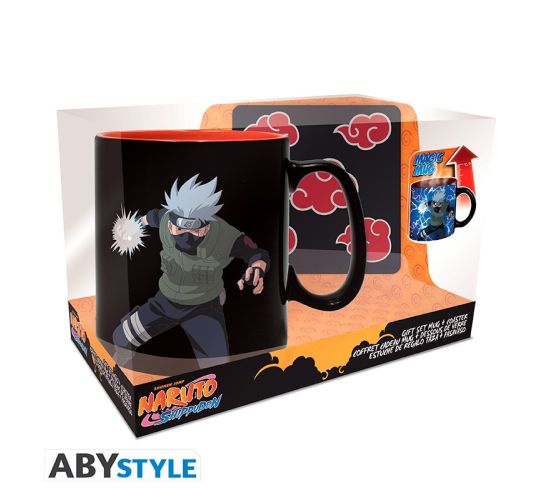 Naruto-Shippuden-Heat-Change-460ml-Tasse-Untersetzer-Geschen