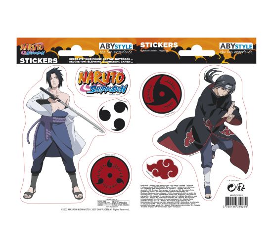 Naruto-Shippuden-Sasuke-Itachi-16x11cm-Sticker-Set-1