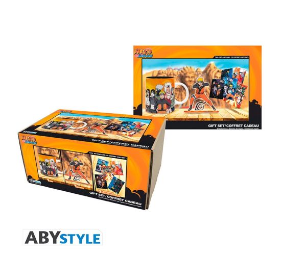 Naruto-Shippuden-Tasse-Acryl-Postkarten-Naruto-Geschenk-Set-