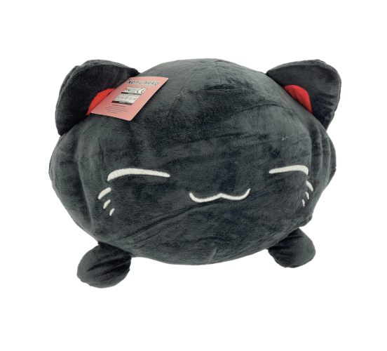 Nemu-Neko-Schwarze-Neko-mit-roten-Ohren-20cm-Pluesch-1