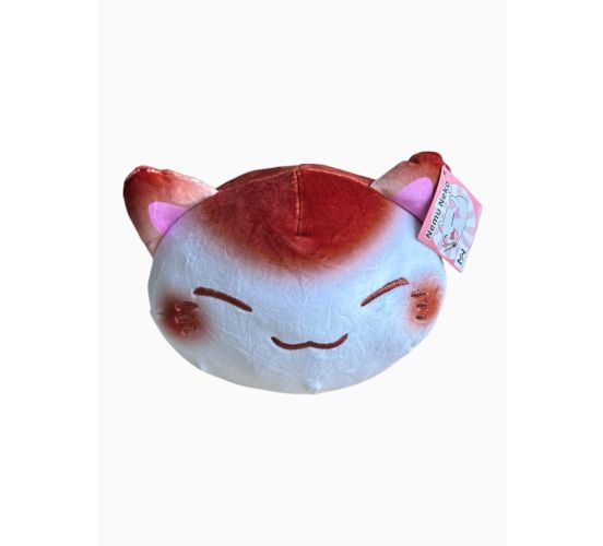 Nemu-Neko-braune-Backen-weissbraun-klein-20cm-Pluesch-1