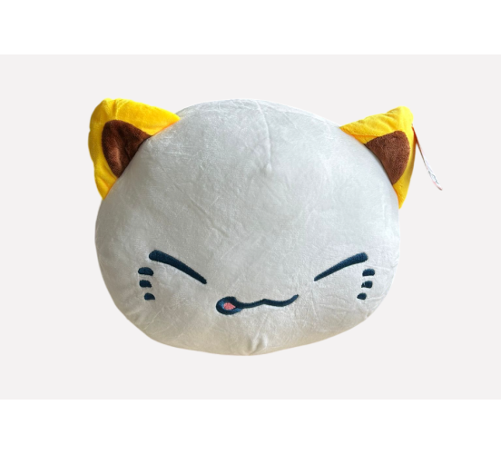 Nemu-Neko-gelbe-Ohren-weissgelb-klein-20cm-Pluesch-1