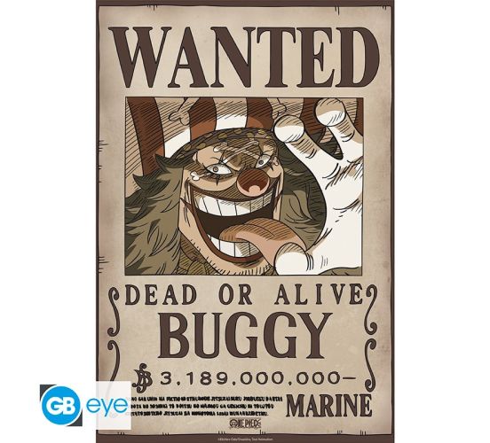 ONE-PIECE-Poster-Chibi-52x38-Wanted-Buggy-Wano-1