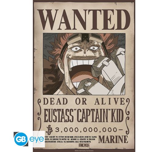 ONE-PIECE-Poster-Chibi-52x38-Wanted-Kid-Wano-1