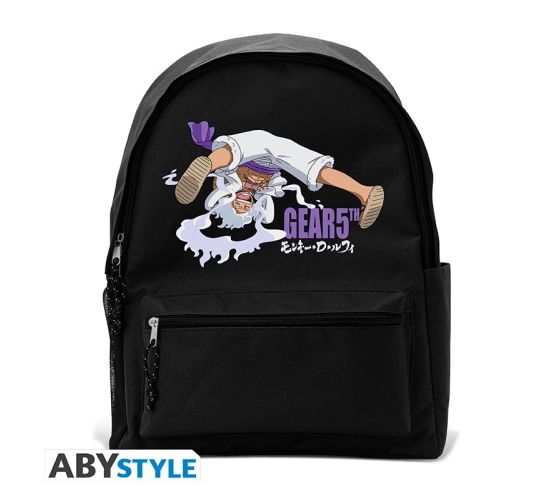 One-Piece-Luffy-Gear-5th-schwarz-Rucksack-1